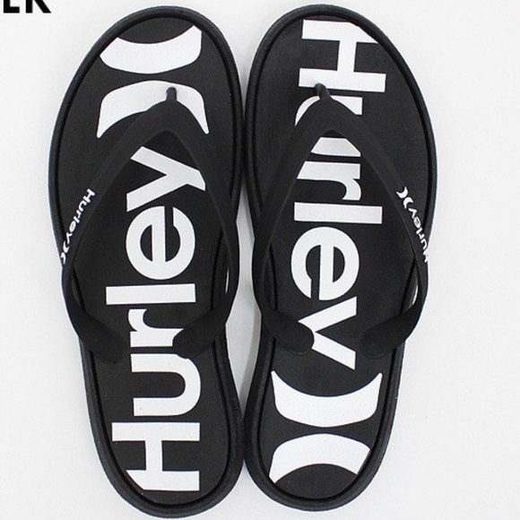 Hurley Other - Hurley O&O Printed Flip Flop White Logo M AUTHENTI
